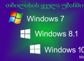 ვინდოუსის გადაყენება ადგილზე/ windowsis gadayeneba, vindousis dayeneba