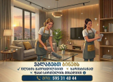 ბინების პროფესიონალური დალაგება წლების გამოცდილებით