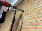 კონდიციონერის მონტაჟი, დემონტაჟი, კედლის გახვრეტა მტვერის გარეშე.